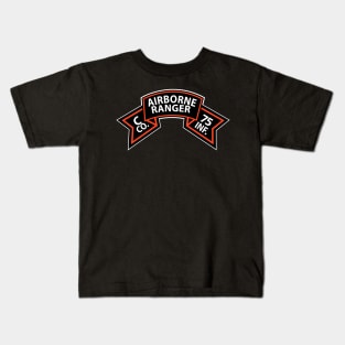 C Co 75th Infantry (Ranger) Scroll Kids T-Shirt